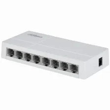 Switch Dahua Technology Poe Dh-sf1008l No Administrado, Rj-45 8, Fast Ethernet (10/100), Escritorio, Gris Claro